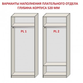 Шкаф распашной серия «ЗЕВС» (PL3/С1/PL2) в Югорске - yugorsk.mebel-74.com | фото