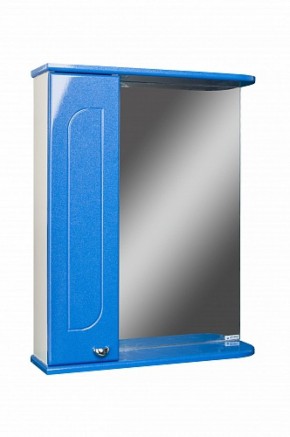 Шкаф-зеркало Радуга Синий металлик 55 левый АЙСБЕРГ (DA1129HZR) в Югорске - yugorsk.mebel-74.com | фото