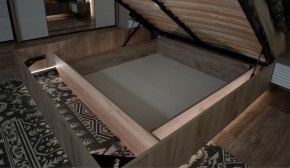 Спальня Джулия Кровать 160 МИ с подъемным механизмом Дуб крафт серый в Югорске - yugorsk.mebel-74.com | фото