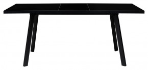 Стол ФИН 120 Черный, стекло/ Черный каркас М-City в Югорске - yugorsk.mebel-74.com | фото