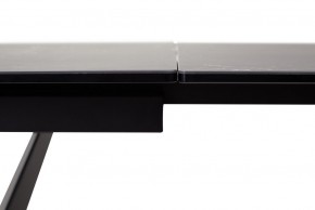 Стол RIETI 200 NERO KL-116 Черный мрамор матовый, итальянская керамика/ черный каркас, ®DISAUR в Югорске - yugorsk.mebel-74.com | фото