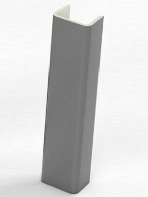 Торцевая заглушка  для цоколя h100 мм (Алюминий, Белый, Черный, Сонома) в Югорске - yugorsk.mebel-74.com | фото