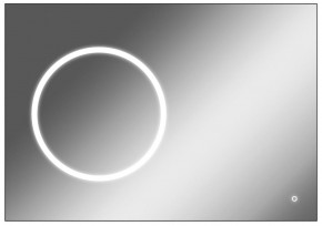 Зеркало Eclipse 100 black с подсветкой Sansa (SE1032Z) в Югорске - yugorsk.mebel-74.com | фото