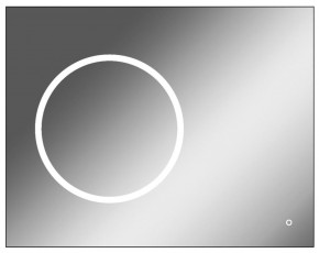 Зеркало Eclipse 90 black с подсветкой Sansa (SE1031Z) в Югорске - yugorsk.mebel-74.com | фото
