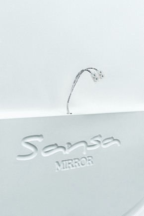Зеркало Gia 75 white с подсветкой Sansa (SGa1044Z) в Югорске - yugorsk.mebel-74.com | фото